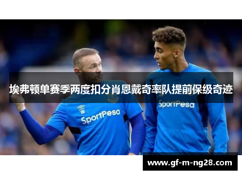 埃弗顿单赛季两度扣分肖恩戴奇率队提前保级奇迹